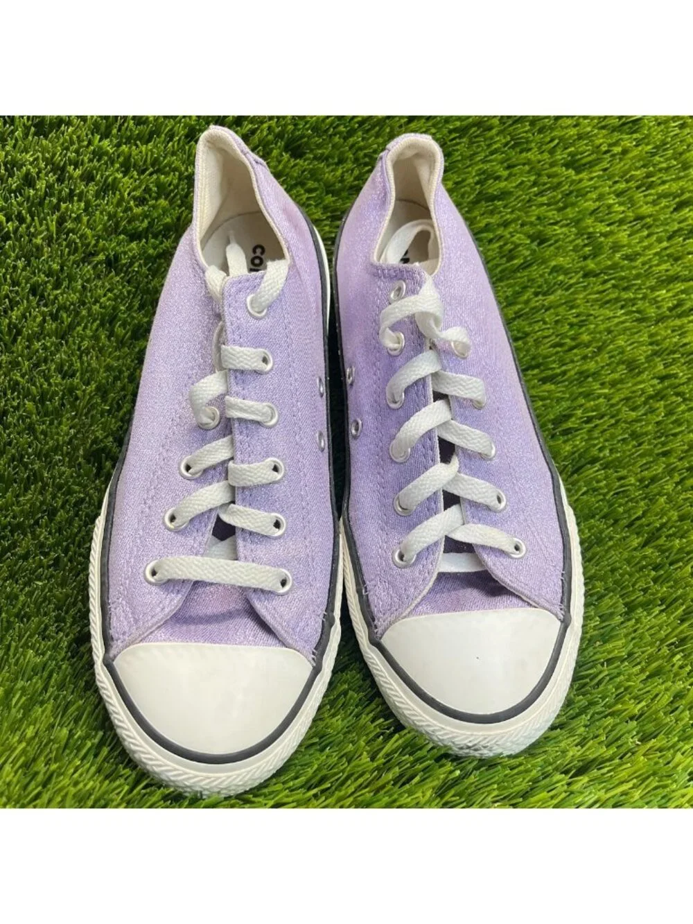 Converse Chuck Taylor All Star Low Girls Size 6Y Purple Athletic Shoes Sneakers